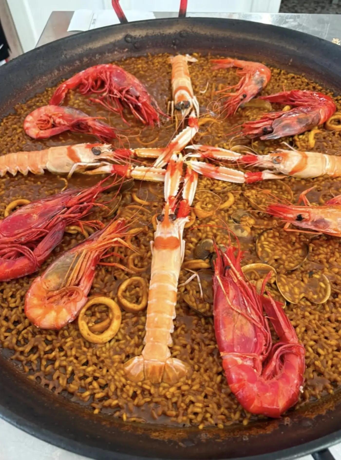 Arroz con carabineros y cigalas