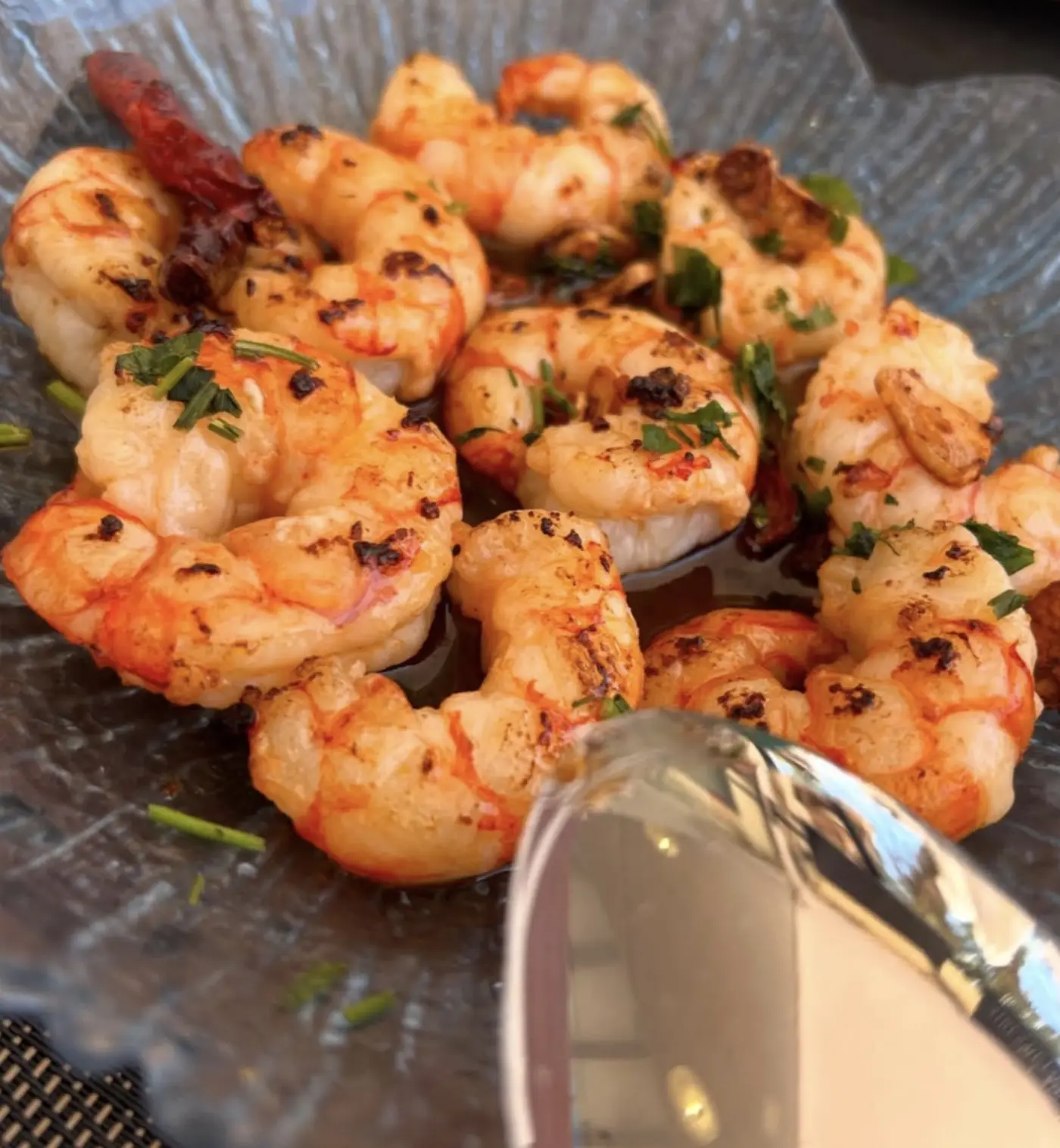Gambón al ajillo